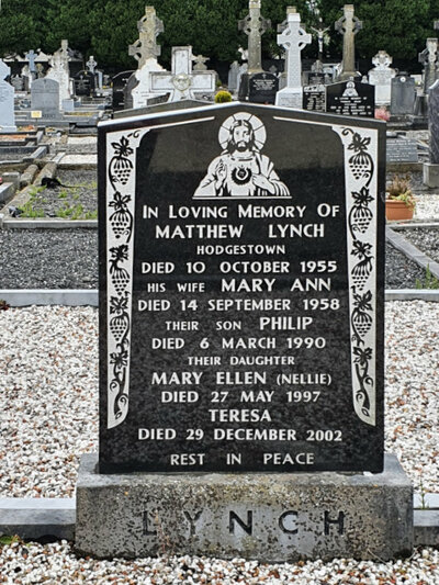 Matthew Lynch's headstone