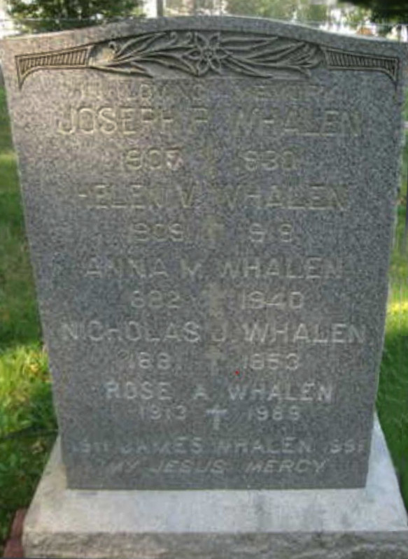 Whelan family gravestone