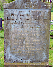 Thomas McAloon Headstone