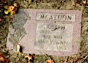 Joseph McAloon gravestone